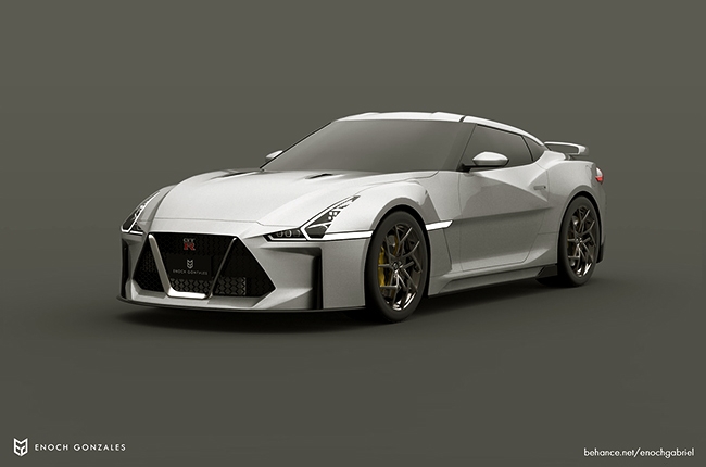 Nissan Skyline GT-R rendering the future generation 